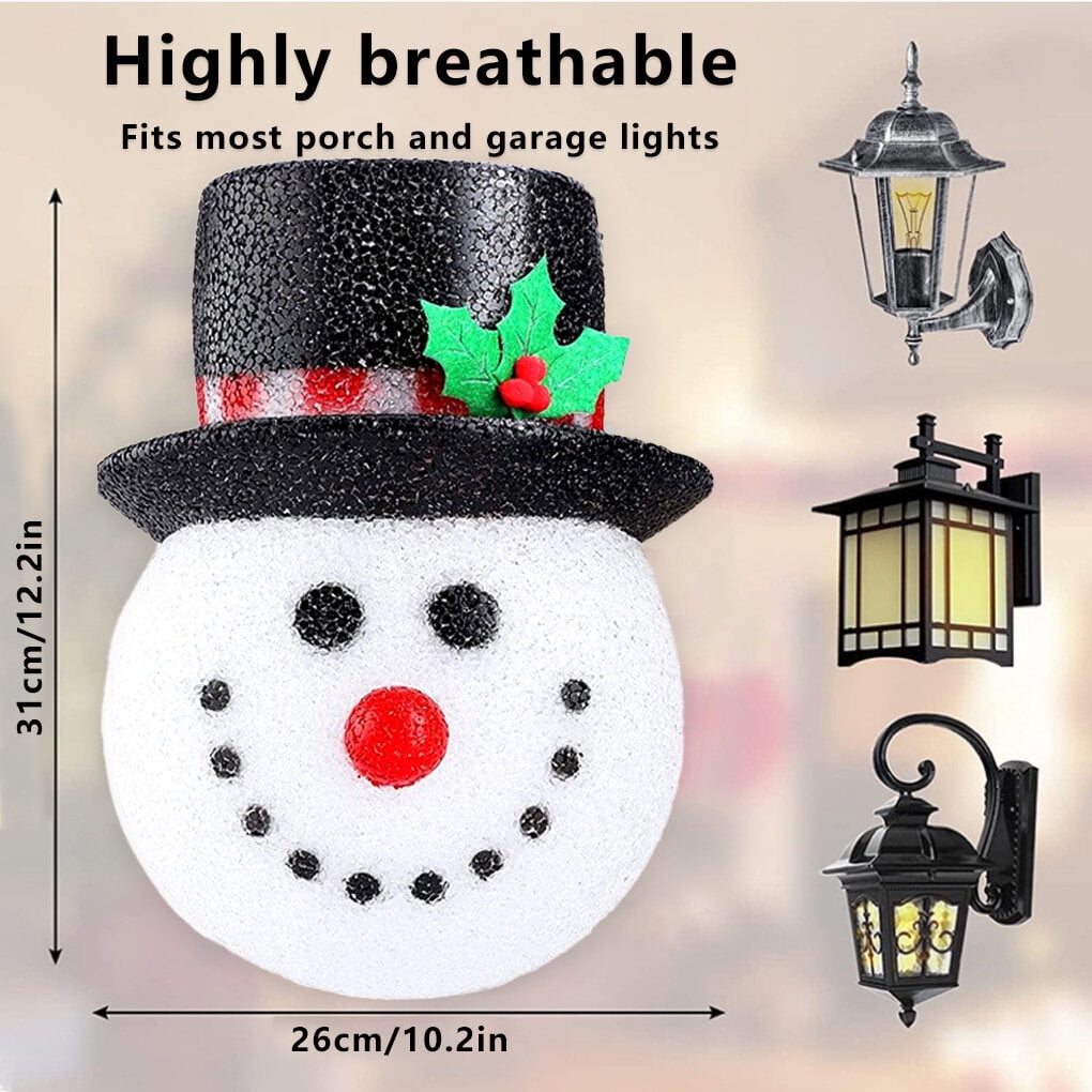 Christmas Porch Lampshade Snowman Santa Claus