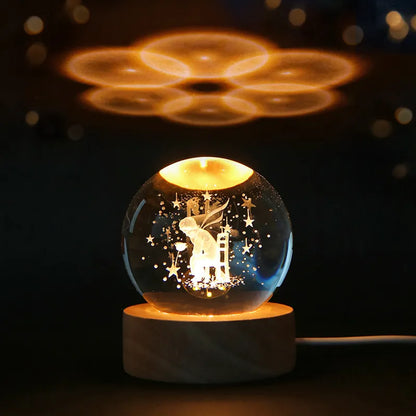 Creative Solar System Glass Ball