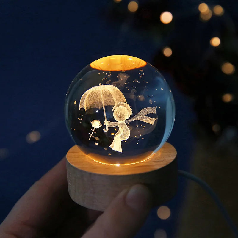 Creative Solar System Glass Ball