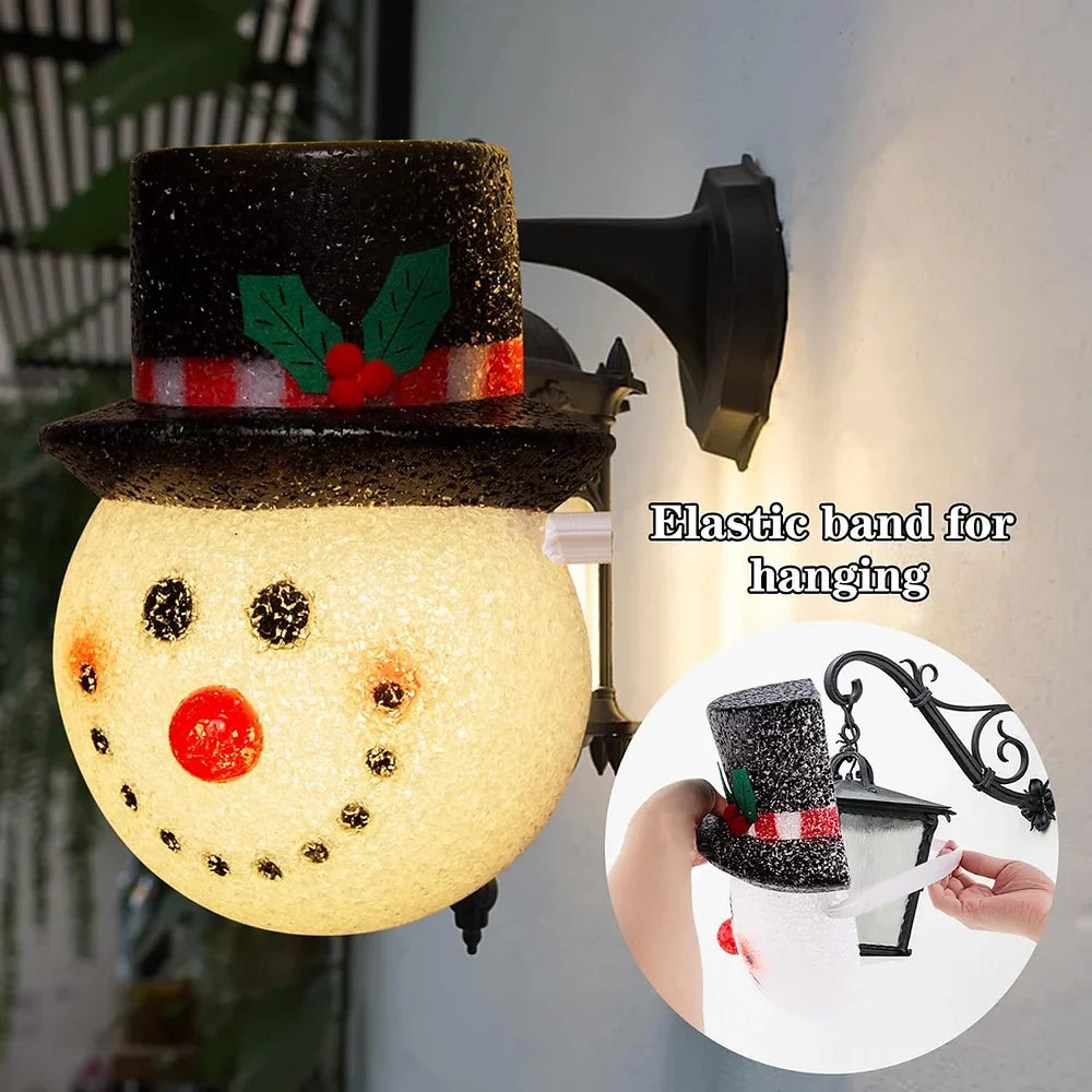 Christmas Porch Lampshade Snowman Santa Claus