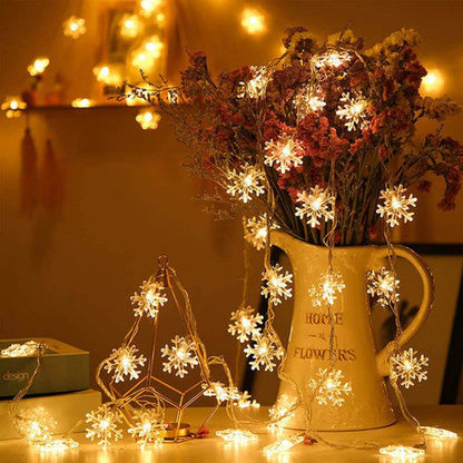 Snowflake fairy lights